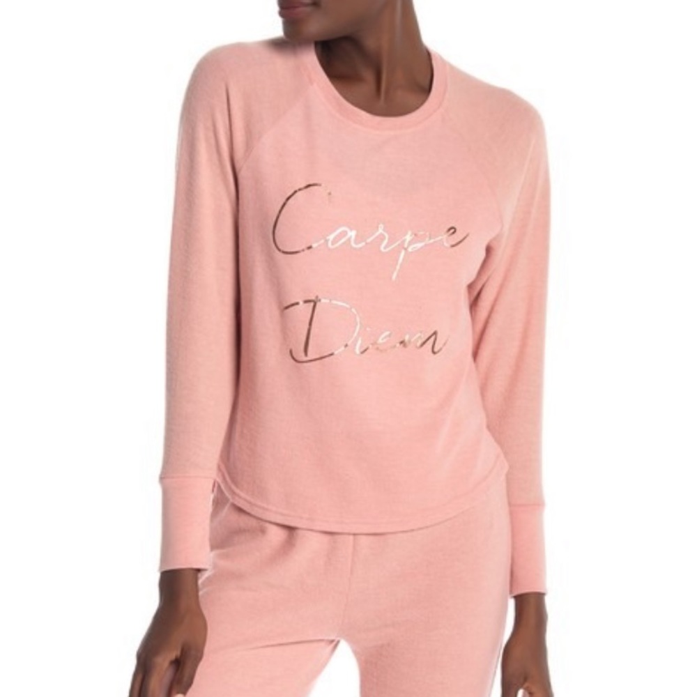 Danskin | ‘Carpe Diem’ Brushed Knit Top *NWT*